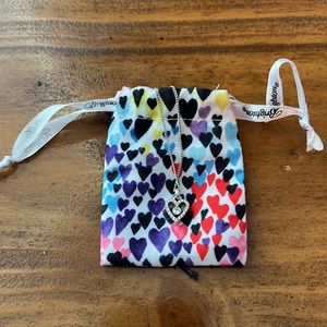 Brighton sterling silver cz diamond heart necklace